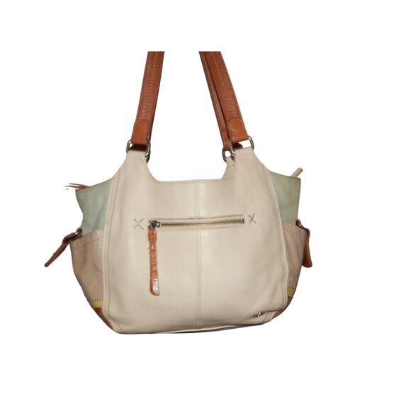 The Sak Leather Shoulder Handbag Color Block - Picture 4 of 12
